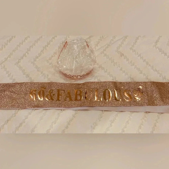 60th pink birthday tank top, sash and crown 👑 - Picture 8 of 10